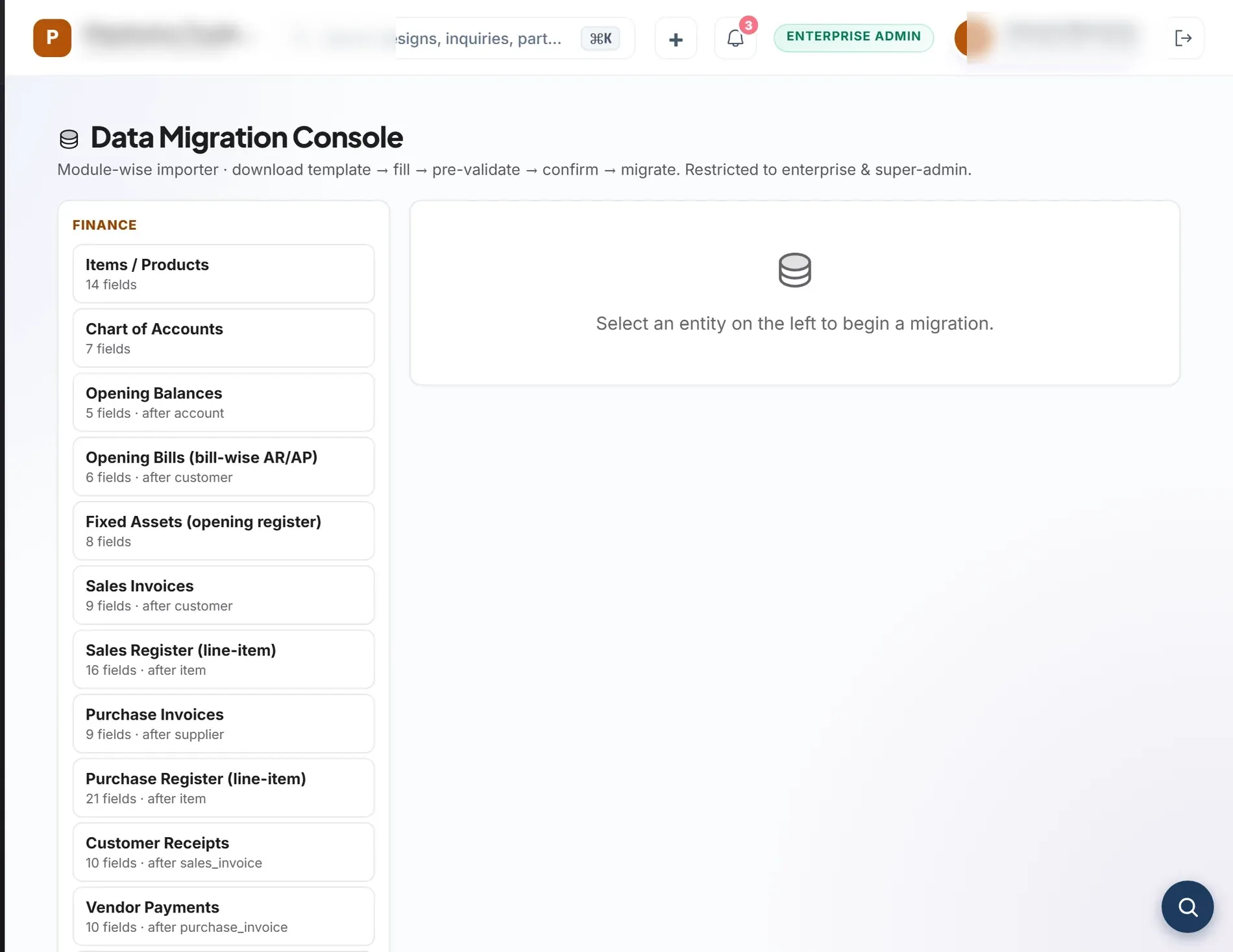 Integrations and Data Migration in Prabandh